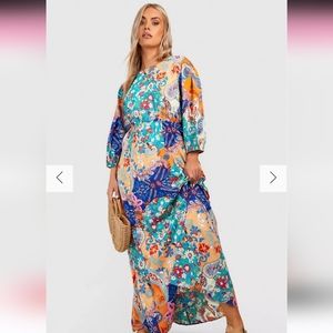 Long maxi dress with cut out back.